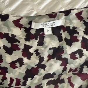 Derek Lam 10 Crosby Camouflage Top